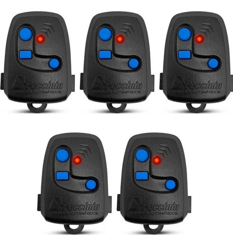 Kit 5 Controles De Portão Eletrônico Peccinin 433 Mhz Mod 3c