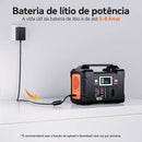 Gerador Elétrico Portátil Flashfish 200w/151wh monofásico solar gerador 110V central elétrica