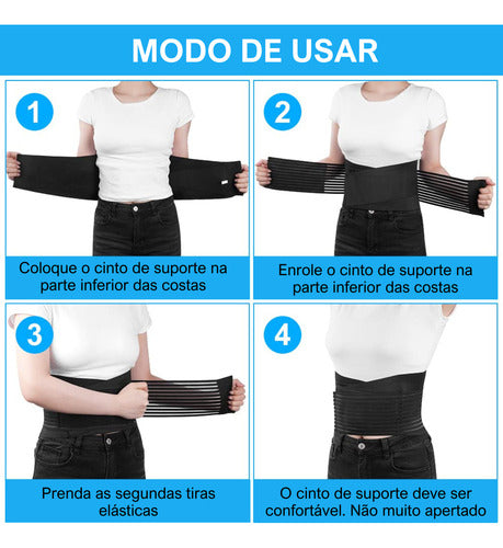 Cinta Ergonômica Lombar Abdominal Coluna Cargas Pesadas
