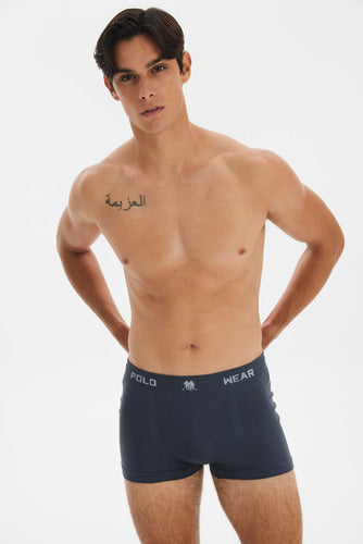 Kit 10 Cuecas Masculinas Boxer Microfibra Polo Wear Sortido