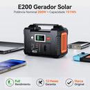 Gerador Elétrico Portátil Flashfish 200w/151wh monofásico solar gerador 110V central elétrica