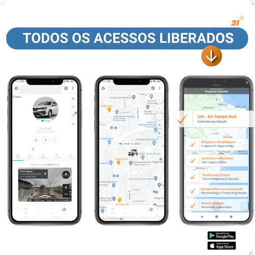Rastreador Veicular 4g Gps + Chip App  Desliga Por Comando