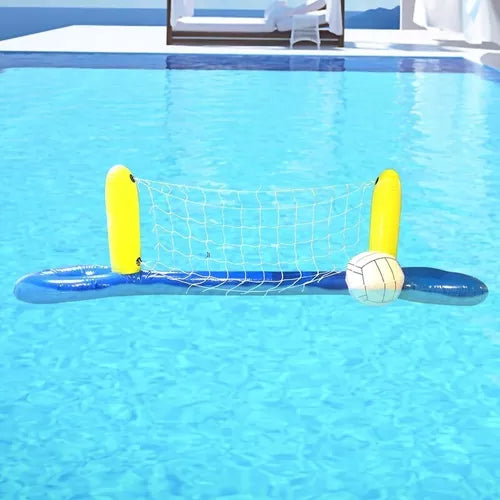 Rede Vôlei Aquático Inflável Para Piscina Acompanha Bola