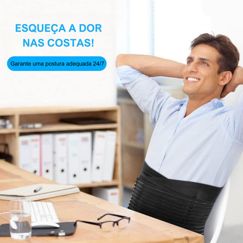 Cinta Ergonômica Lombar Abdominal Coluna Cargas Pesadas