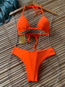 Biquíni Asa Delta Fio Duplo Bojo Removível Cores Neon Full