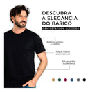 Kit 2 Camisetas Básica Masculina Algodão Básica Camisa Homem
