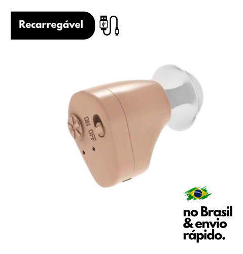 Mini Aparelho Recarregável Auditivo Qualidade - Doctor Good