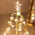 Arvore de Natal Espiral LED Natalina Decoraçao Luminoso - Estrela Enfeite