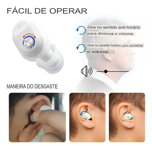 Aparelho Audição Para Perda De Audição Recarregável