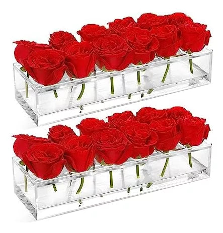Vaso de Flores Acrílico de Luxo - DiamondBloom