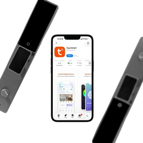 Fechadura Eletrônica Digital Com Biometria Senha Touch True