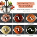 Moedor Carne Elétrico Processador Legumes Triturador Inox Potente