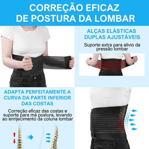 Cinta Ergonômica Lombar Abdominal Coluna Cargas Pesadas
