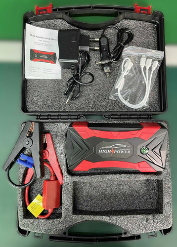 Auxiliar De Partida 12v 21000mah Para Carro E Moto