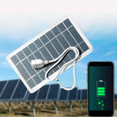 Placa Solar 6v 6w Com Usb Para Camping/carrega Celular + BRINDE