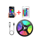 Fita Led 5050 Rgb Colorida 5 Metros Prova Dágua Com Controle