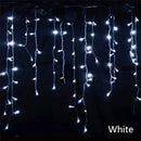 Cascata 400 Leds Branco Frio Fixa 8 Funções