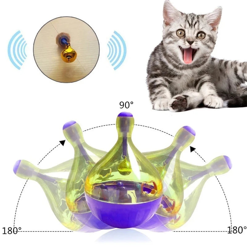 Comedouro Divertido para Gatos - Roxo