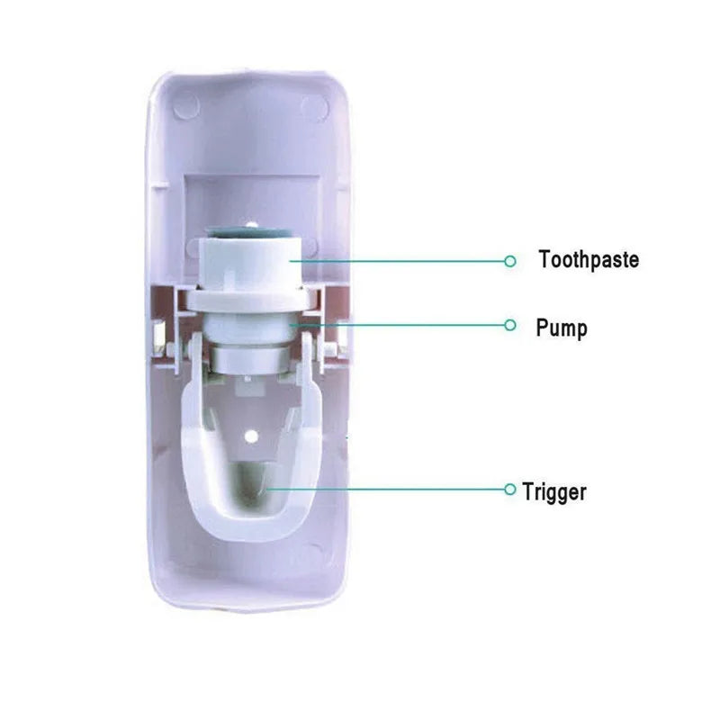 Dispenser para Pasta de Dente + Suporte para Escovas de Dente