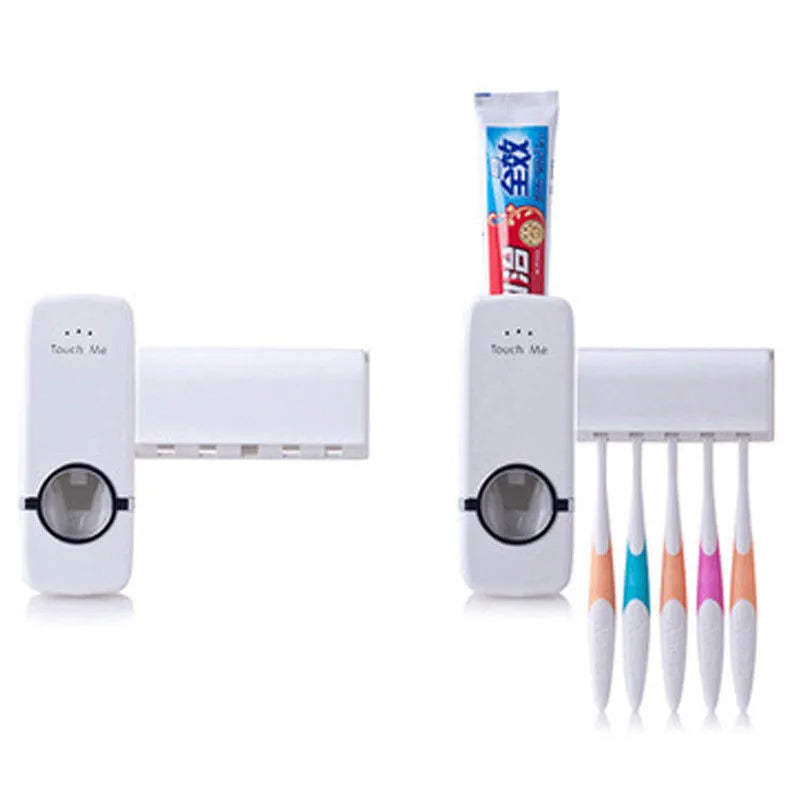 Dispenser para Pasta de Dente + Suporte para Escovas de Dente