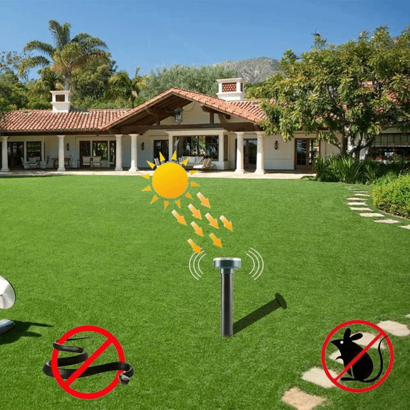 Repelente Solar Ultra Sônico Espanta Pragas Impermeável