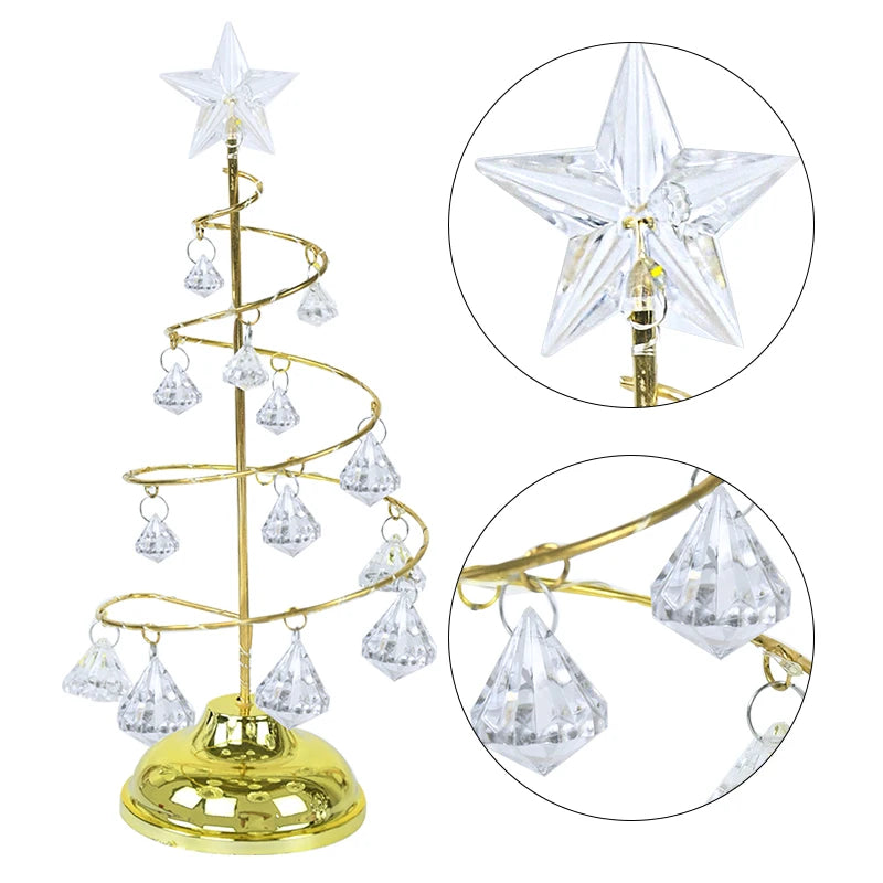 Arvore de Natal Espiral LED Natalina Decoraçao Luminoso - Estrela Enfeite