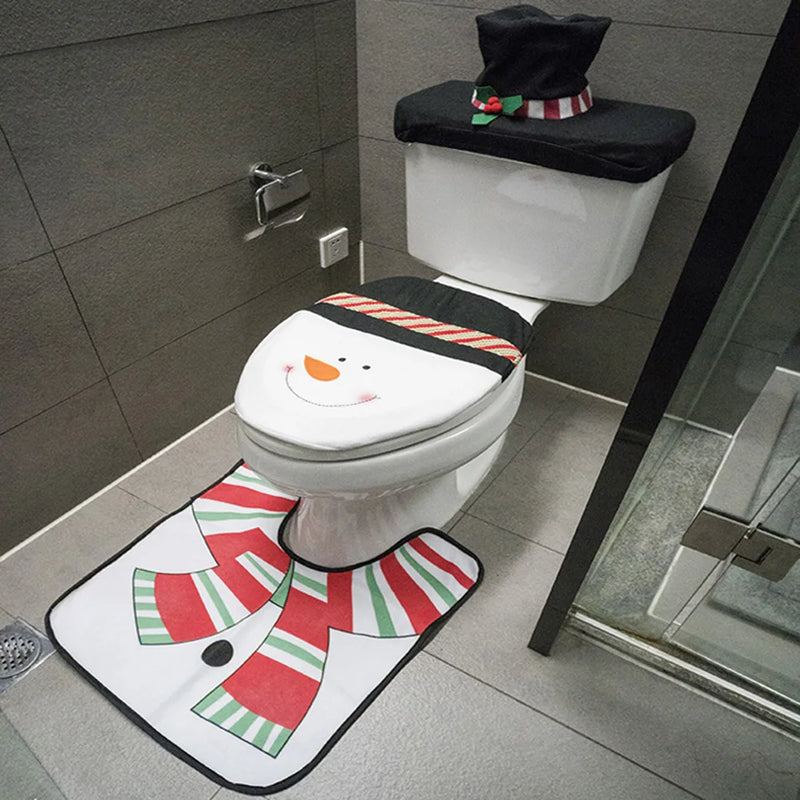 Conjunto Criativo de Natal para Banheiro | Decoração 2025