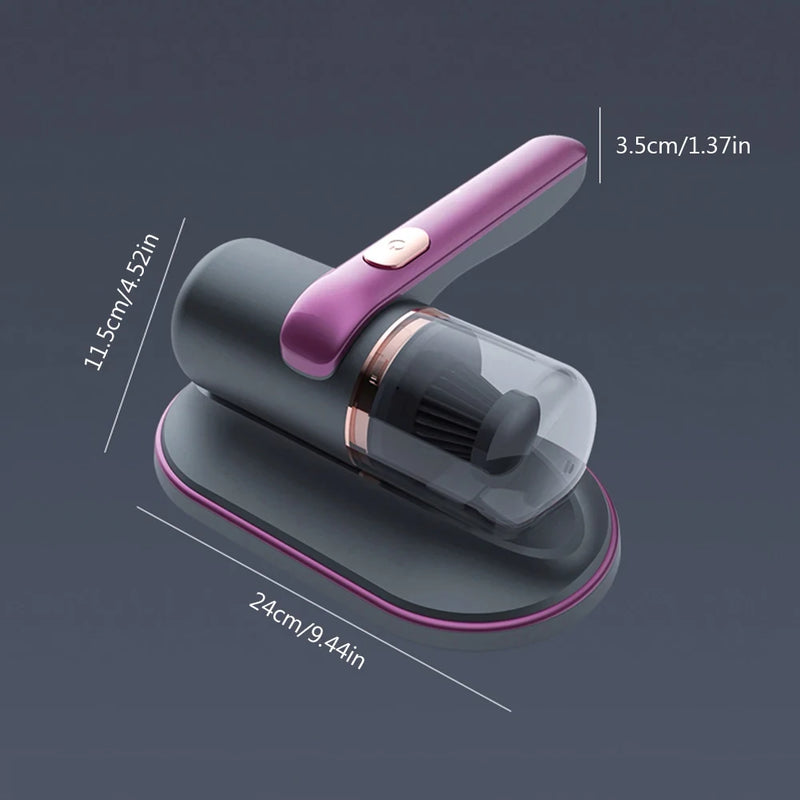 Aspirador Portátil Anti-ácaro Esterilização Luz Uv Sem Fio Cor Rose