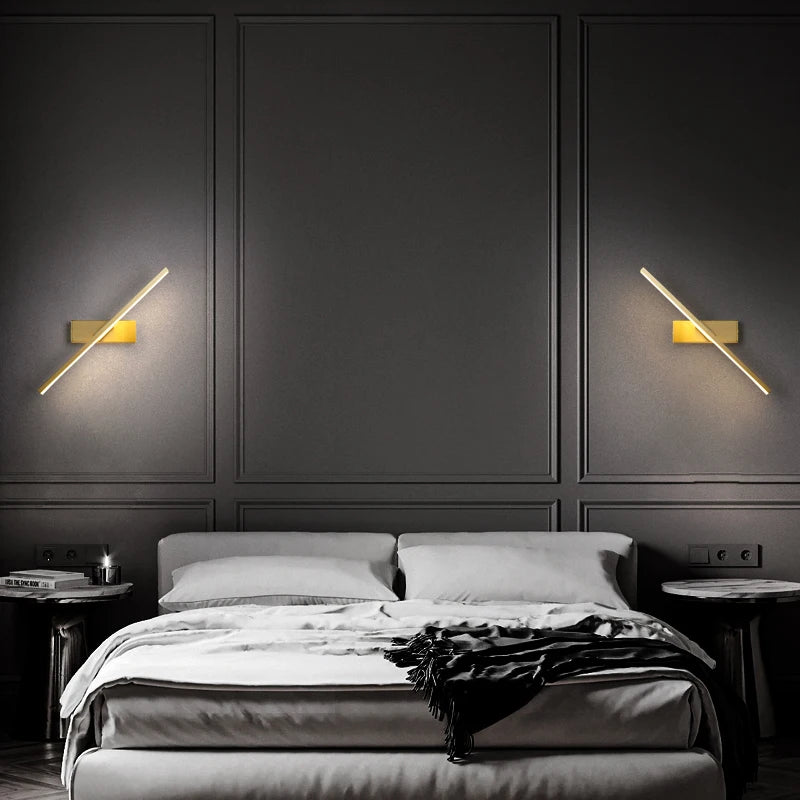 Luminária de Parede para Quarto Moderna Rotativa - Designer Exclusivo
