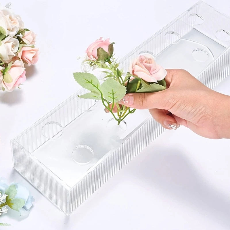 Vaso de Flores Acrílico de Luxo - DiamondBloom