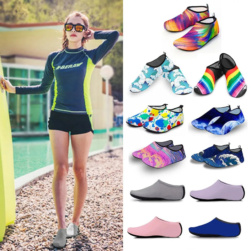 Sapatos e Meias De Praia Para Mergulho Com Snorkel – Antiderrapantes