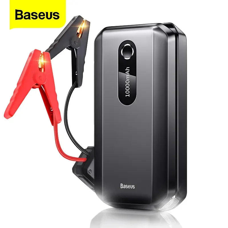 Auxiliar De Partida C/ Powerbank E Lanterna Baseus 10000 Mah