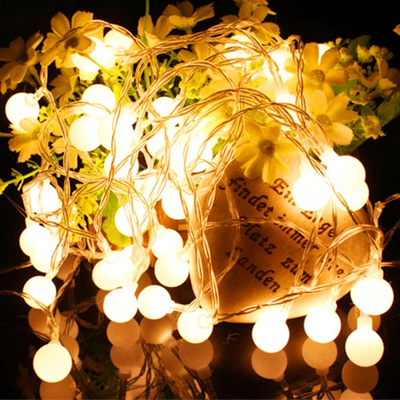 Cordão de Luz USB - Bola impermeável LED String Lights