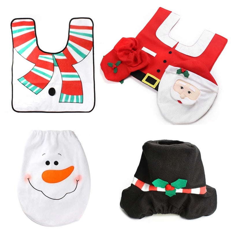 Conjunto Criativo de Natal para Banheiro | Decoração 2025
