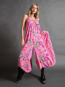 Macacão feminino vintage sem mangas