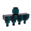 adaptador de mangueira 4 bocas para jardim + BRINDE