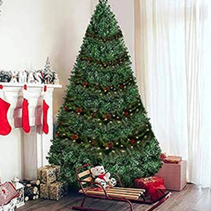 Kit 3 Festão Aramado Verde Natal 2 Metros 120 Galhos