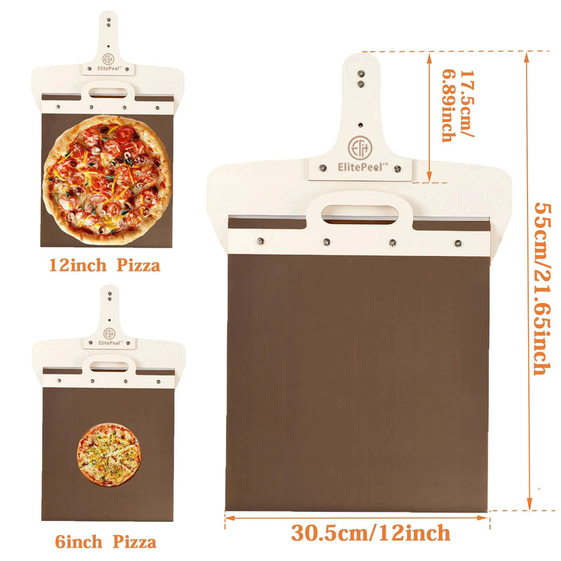 Pá de Pizza com Alça de Madeira