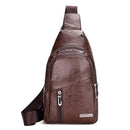 Compre 1 Leve 2 - Bolsa Masculina Transversal de Couro