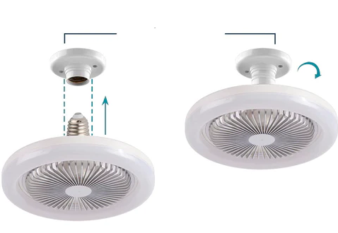 Luminária LED com Ventilador -turbo