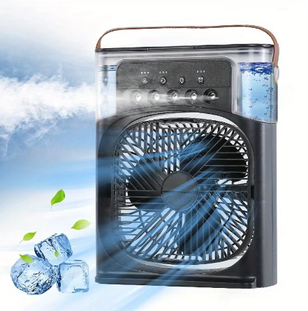 Mini Climatizador De Ar Com Reservatorio Para Agua E Gelo