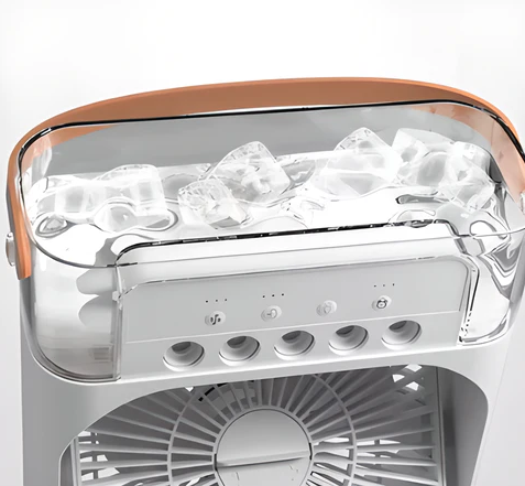 Mini Climatizador De Ar Com Reservatorio Para Agua E Gelo