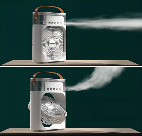Mini Climatizador De Ar Com Reservatorio Para Agua E Gelo
