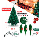 Árvore De Natal 2,10 m Decorada Completa Pinheiro Verde Luxo