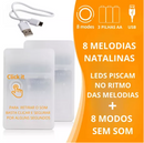 Cascata Pisca Pisca 10 Bolas 8 Musicas Natalinas Bivolt Usb