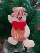 Kit 10 Pendente Pelúcia Papai Noel Enfeite 16cm Arvore Natal