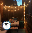 Varal de Luzes Led para Decoração Natal - 15 metros + Lâmpadas