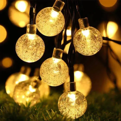 Varal de Luzes Led para Decoração Natal - 15 metros + Lâmpadas