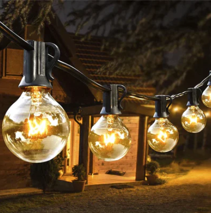 Varal de Luzes Led para Decoração Natal - 15 metros + Lâmpadas