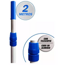 Cabo De Alumínio Para Limpeza Piscina 2 Metros Telescópico